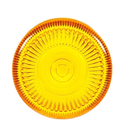 Truck-Lite Round, Yellow, Acrylic, Replacement Lens For Do-Ray Lights, Grote, Snap-Fit 99034Y